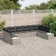 Sonata H Градински Софа Комплект 10 pcs Светлосиво 344 x 209 x 85 см