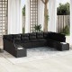 Sonata H Градински Софа Комплект 10 pcs Черно 344 x 209 x 85 см
