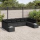 Sonata H Градински Софа Комплект 10 pcs Черно 344 x 209 x 85 см