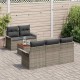 Sonata H Градински Софа Комплект с възглавница 6 pcs Сив 55 x 55 x 37 см