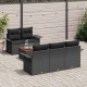 Sonata H Градински Софа Комплект 6 pcs Черно 55 x 55 x 37 см