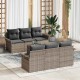 Sonata H Градински Софа Комплект с възглавница 7 pcs Сив 55 x 55 x 37 см