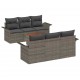 Sonata H Градински Софа Комплект с възглавница 7 pcs Сив 55 x 55 x 37 см
