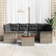 Sonata H Градински Софа Комплект с възглавница 7 pcs Сив 55 x 55 x 37 см
