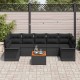 Sonata H Градински Софа Комплект 8 pcs Черно 55 x 55 x 37 см