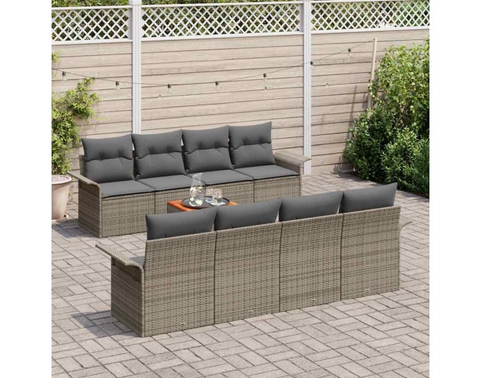 Sonata H Градински Софа Комплект с възглавница 7 pcs Сив 55 x 55 x 37 см