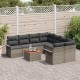 Sonata H Градински Софа Комплект с възглавница 9 pcs Сив 55 x 55 x 37 см