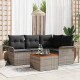 Sonata H Градински Софа Комплект с възглавница 5 pcs Сив 55 x 55 x 37 см