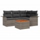 Sonata H Градински Софа Комплект с възглавница 5 pcs Сив 55 x 55 x 37 см