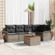 Sonata H Градински Софа Комплект с възглавница 6 pcs Сив 55 x 55 x 37 см