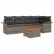 Sonata H Градински Софа Комплект с възглавница 6 pcs Сив 55 x 55 x 37 см