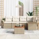 Sonata H Градински Софа Комплект 6 pcs Бежов и кремав 55 x 55 x 37 см
