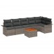 Sonata H Градински Софа Комплект с възглавница 7 pcs Сив 55 x 55 x 37 см