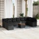 Sonata H Градински Софа Комплект 11 pcs Черно 55 x 55 x 37 см