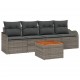 Sonata H Градински Софа Комплект с възглавница 5 pcs Сив 55 x 55 x 37 см