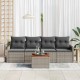 Sonata H Градински Софа Комплект с възглавница 5 pcs Сив 55 x 55 x 37 см