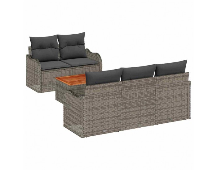 Sonata H Градински Софа Комплект с възглавница 6 pcs Сив 55 x 55 x 37 см