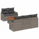 Sonata H Градински Софа Комплект с възглавница 6 pcs Сив 55 x 55 x 37 см