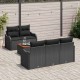 Sonata H Градински Софа Комплект 6 pcs Черно 55 x 55 x 37 см
