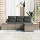 Sonata H Градински Софа Комплект 4 pcs Сив 184 x 62 x 85 см Полиратан