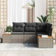 Sonata H Градински Софа Комплект 4 pcs Сив 209 x 154 x 85 см Полиратан