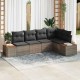 Sonata H Градински Софа Комплект 5 pcs Сив 264 x 154 x 85 см Полиратан