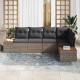 Sonata H Градински Софа Комплект 5 pcs Сив 264 x 154 x 85 см Полиратан