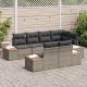 Sonata H Градински Софа Комплект 7 pcs Сив 264 x 154 x 85 см Полиратан