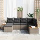 Sonata H Градински Софа Комплект 6 pcs Сив 264 x 154 x 85 см Полиратан