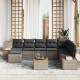 Sonata H Градински Софа Комплект 9 pcs Сив 319 x 209 x 85 см Полиратан