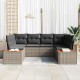 Sonata H Градински Софа Комплект 6 pcs Сив 234 x 154 x 85 см Полиратан