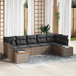 Sonata H Градински Софа Комплект 7 pcs Сив 289 x 154 x 85 см Полиратан - Canapele și bănci de grădină