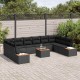 Sonata H Градински Софа Комплект 11 pcs Черно 344 x 209 x 85 см
