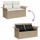 Sonata H Градински Софа Комплект 10 pcs Бежово 100 x 55 x 73 см