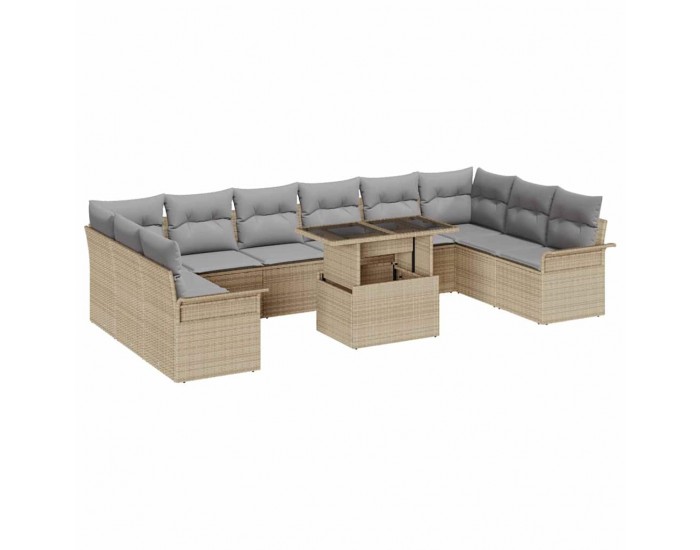 Sonata H Градински Софа Комплект 11 pcs Бежово 100 x 55 x 73 см