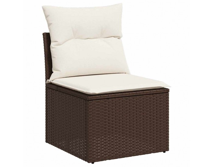 Sonata H Градински Софа Комплект 5 pcs Кафяво 100 x 55 x 73 см Полиратан