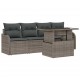 Sonata H Градински Софа Комплект 5 pcs Сив 100 x 55 x 73 см Полиратан