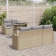 Sonata H Градински Софа Комплект 6 pcs Бежово 100 x 55 x 73 см Полиратан