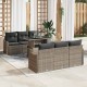 Sonata H Градински Софа Комплект 7 pcs Сив 100 х 55 х 73 см Полиратан