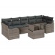 Sonata H Градински Софа Комплект 8 pcs Сив 100 x 55 x 73 см Полиратан