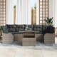 Sonata H Градински Софа Комплект 8 pcs Сив 100 x 55 x 73 см Полиратан