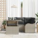 Sonata H Градински Софа Комплект 5 pcs Светлосиво 100 x 55 x 73 см