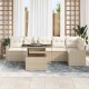 Sonata H Градински Софа Комплект 7 pcs Бежово 100 x 55 x 73 см Полиратан