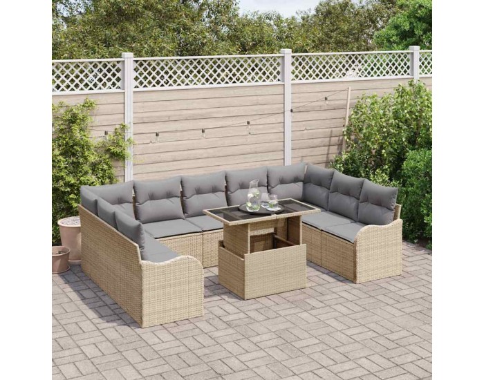 Sonata H Градински Софа Комплект 10 pcs Бежово 100 x 55 x 73 см