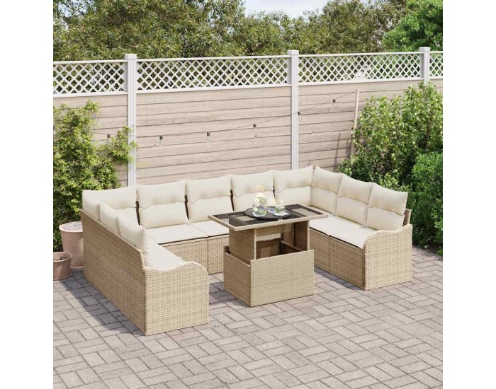Sonata H Градински Софа Комплект 10 pcs Бежово 100 x 55 x 73 см