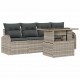 Sonata H Градински Софа Комплект 5 pcs Светлосиво 100 x 55 x 73 см
