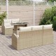 Sonata H Градински Софа Комплект 6 pcs Бежово 100 x 55 x 73 см Полиратан