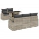 Sonata H Градински Софа Комплект 6 pcs Светлосиво 100 x 55 x 73 см