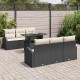 Sonata H Градински Софа Комплект 7 pcs Черно 100 x 55 x 73 см Полиратан