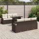 Sonata H Градински Софа Комплект 7 pcs Кафяво 100 x 55 x 73 см Полиратан
